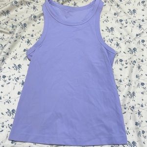 Lululemon high neck nulu tank - size 4, lilac purple
